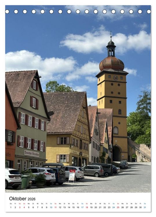 Produktbild: Romantik in Franken (Tischkalender 2026 DIN A5 hoch), CALVENDO Monatskalender