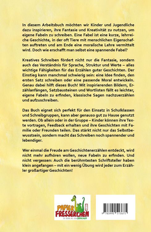 Produktbild: Kreatives Schreiben f&uuml;r Kinder: Fabeln
