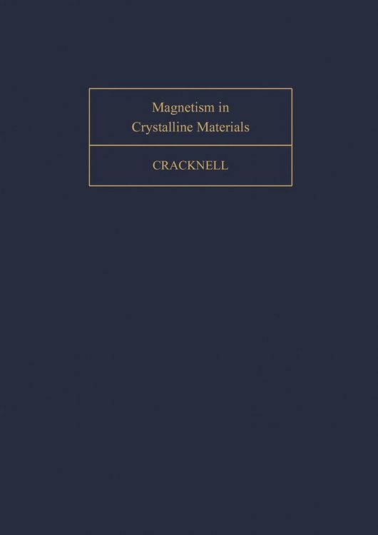 Produktbild: Magnetism in Crystalline Materials