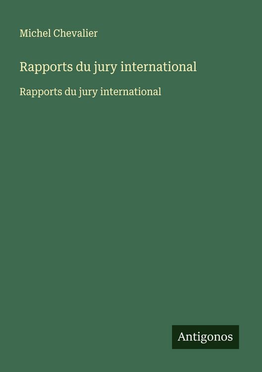 Produktbild: Rapports du jury international