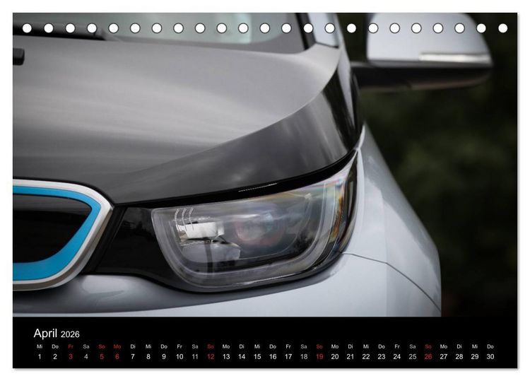 Produktbild: BMW i3 (Tischkalender 2026 DIN A5 quer), CALVENDO Monatskalender