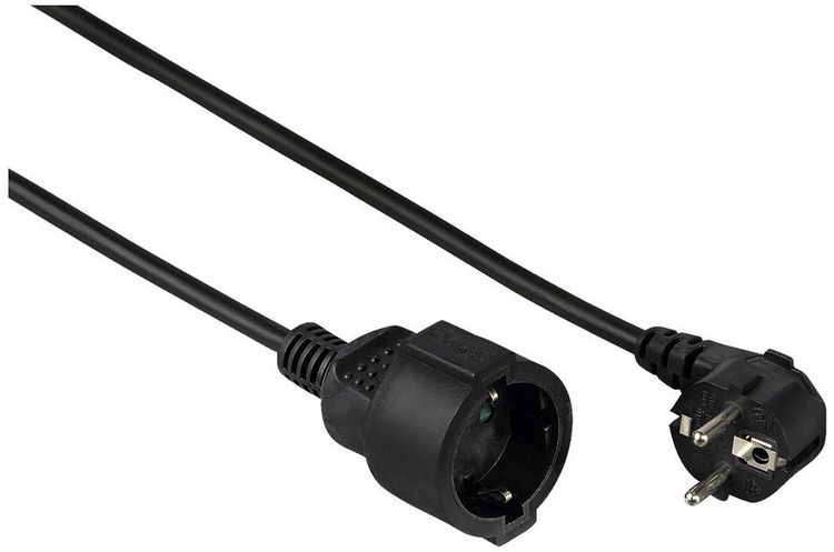 Produktbild: hama 00047868 Schutzkontakt-Verl&auml;ngerungskabel \"Profi\", 2 m, Schwarz