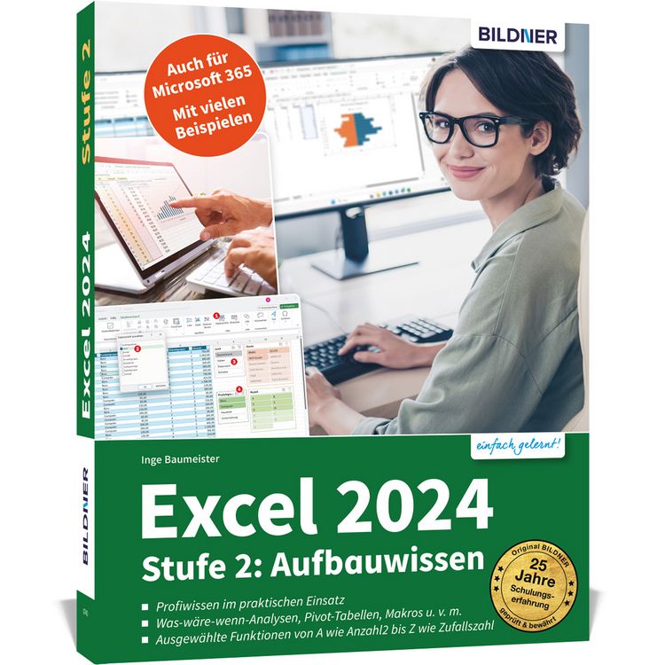 Produktbild: Excel 2024 - Stufe 2: Aufbauwissen