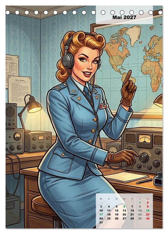 Produktbild: Uniform-Girls (Tischkalender 2027 DIN A5 hoch), CALVENDO Monatskalender
