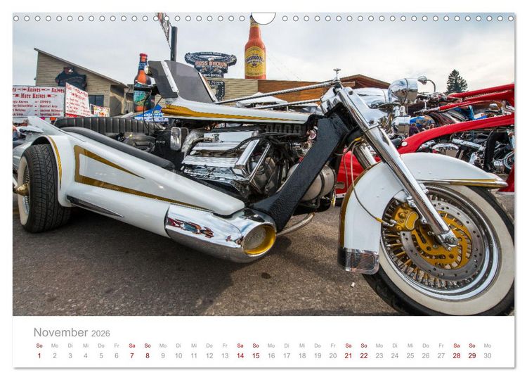 Produktbild: Sturgis - Die ber&uuml;hmteste Motorrad-Rallye der Welt (Wandkalender 2026 DIN A3 quer), CALVENDO Monatskalender