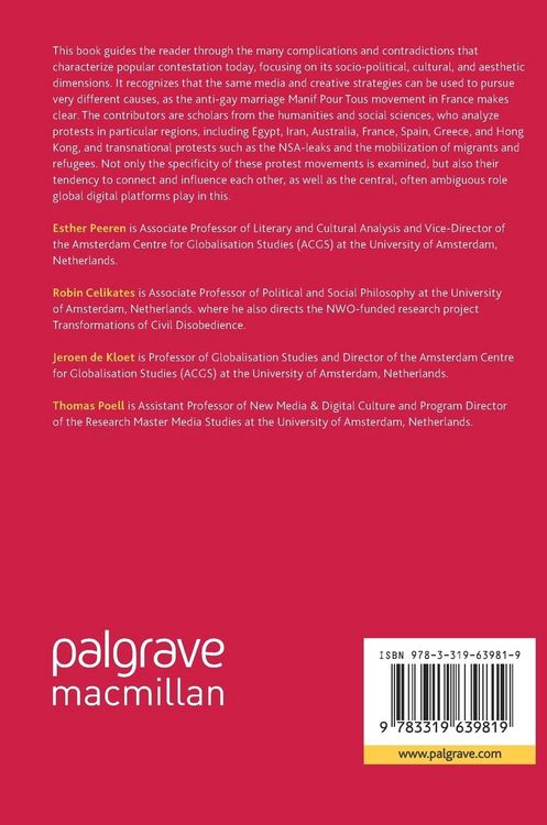 Produktbild: Global Cultures of Contestation