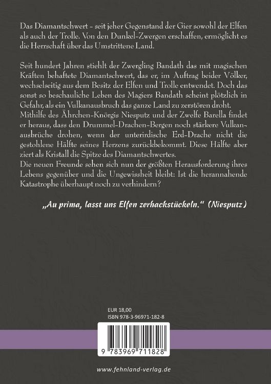 Produktbild: Die Diamantschwert-Saga. Die Abenteuer von Bandath, dem Zwergling