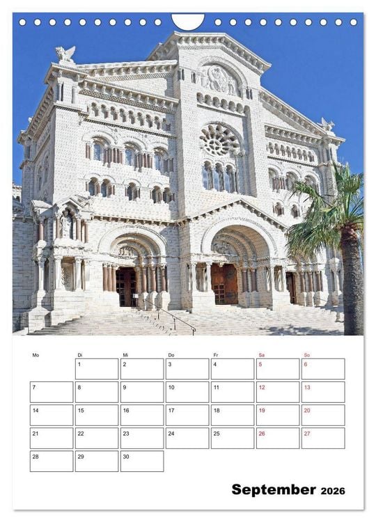 Produktbild: Monaco - F&uuml;rstentum an der C&ocirc;te d'Azur (Wandkalender 2026 DIN A4 hoch), CALVENDO Monatskalender