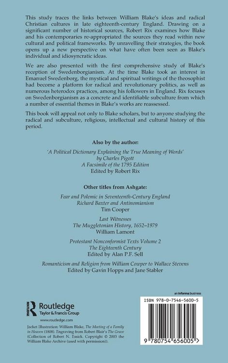 Produktbild: William Blake and the Cultures of Radical Christianity