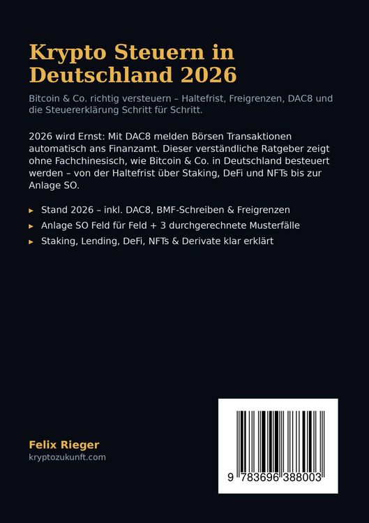 Produktbild: Krypto Steuern in Deutschland 2026
