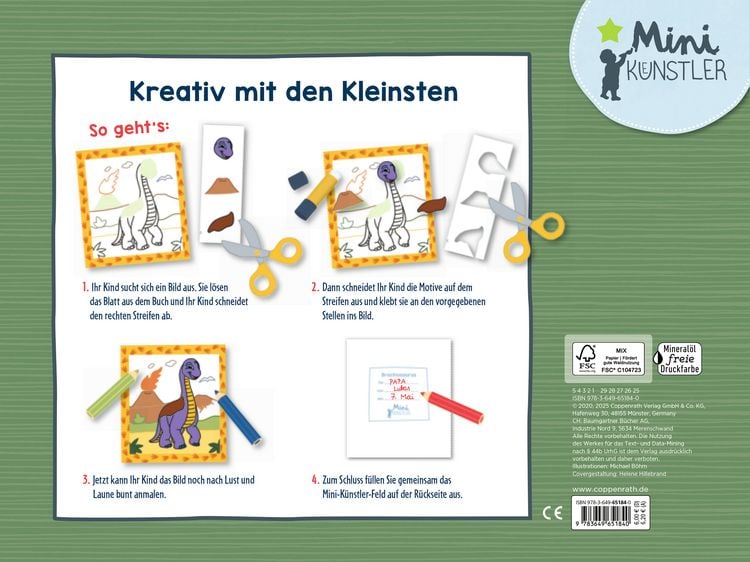 Produktbild: Mein erstes Dinosaurier-Bastelbuch