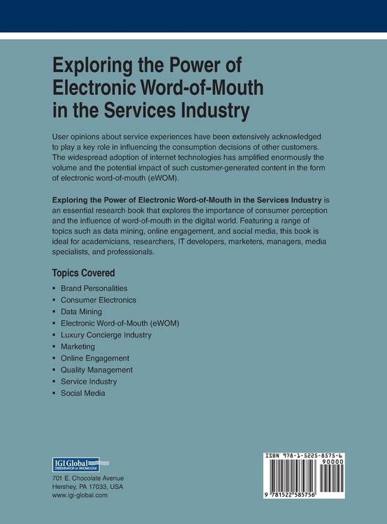 Produktbild: Exploring the Power of Electronic Word-of-Mouth in the Services Industry