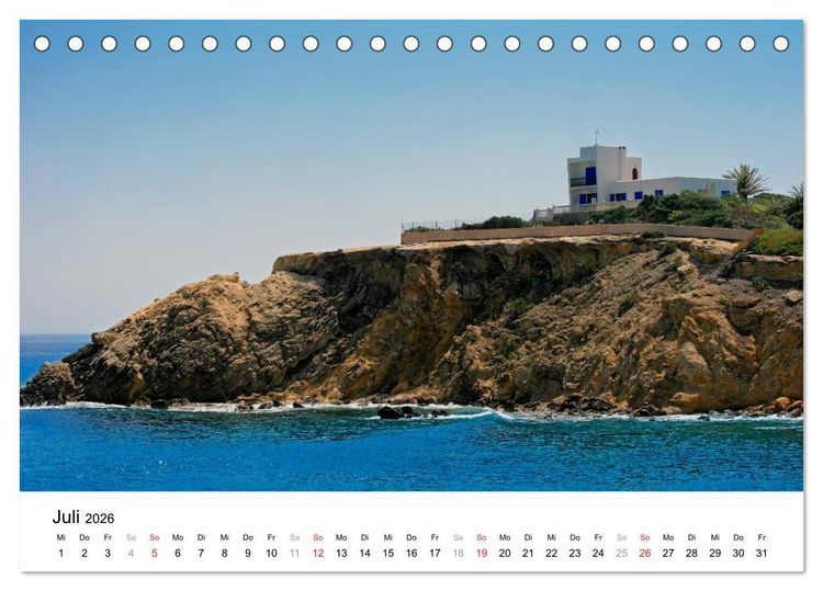 Produktbild: Ibiza & Formentera (Tischkalender 2026 DIN A5 quer), CALVENDO Monatskalender