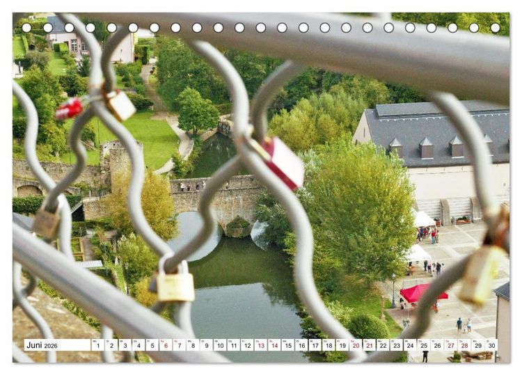 Produktbild: Luxemburg entlang des Wenzelwegs (Tischkalender 2026 DIN A5 quer), CALVENDO Monatskalender