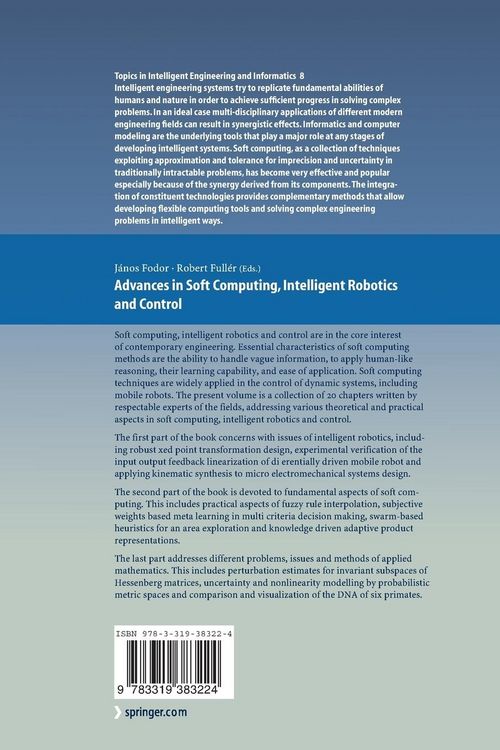 Produktbild: Advances in Soft Computing, Intelligent Robotics and Control