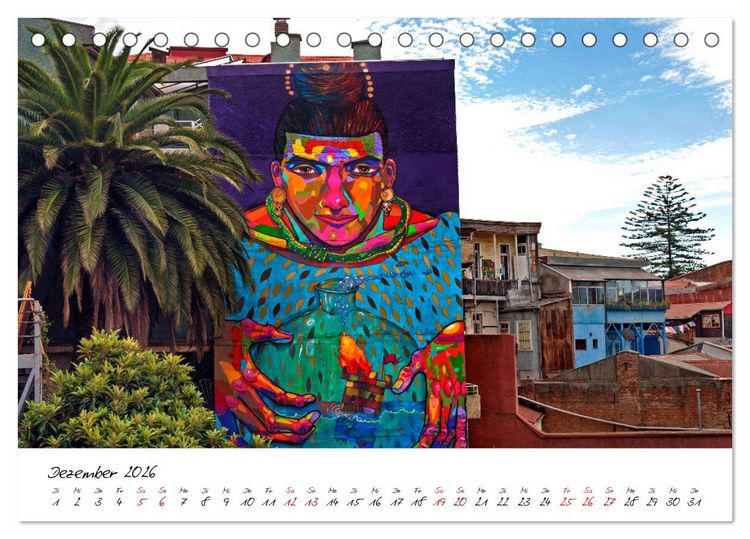Produktbild: Die Farben von Valpara&iacute;so (Tischkalender 2026 DIN A5 quer), CALVENDO Monatskalender