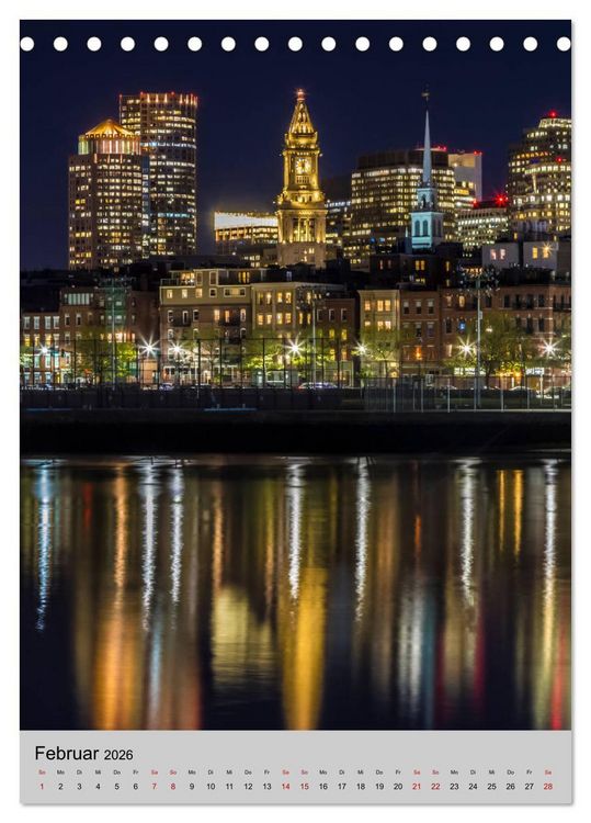 Produktbild: BOSTON Historie und urbane Idylle (Tischkalender 2026 DIN A5 hoch), CALVENDO Monatskalender