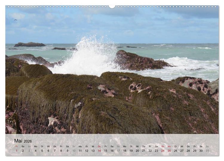 Produktbild: Bretagne - Wildnis Finist&egrave;re (hochwertiger Premium Wandkalender 2026 DIN A2 quer), Kunstdruck in Hochglanz