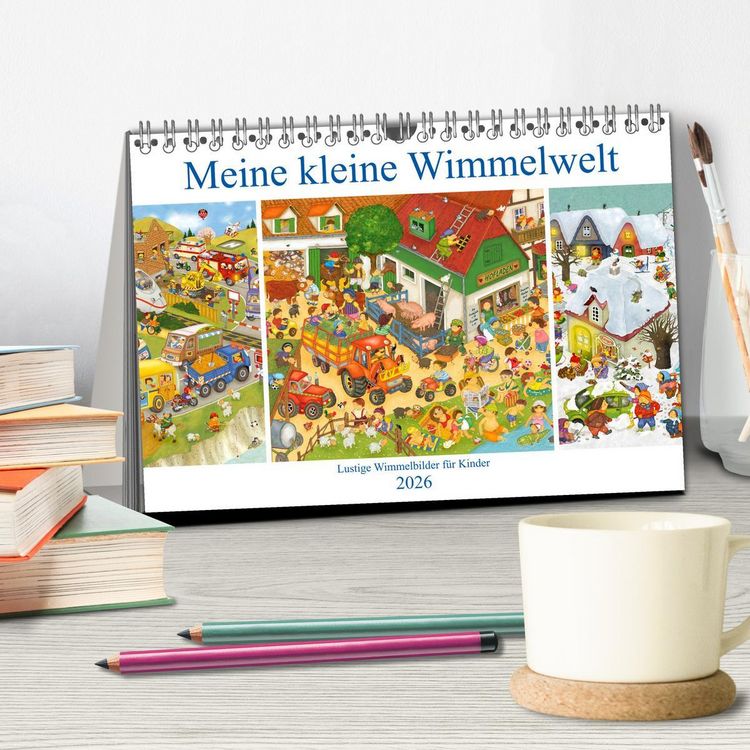 Produktbild: Meine kleine Wimmelwelt (Tischkalender 2026 DIN A5 quer), CALVENDO Monatskalender