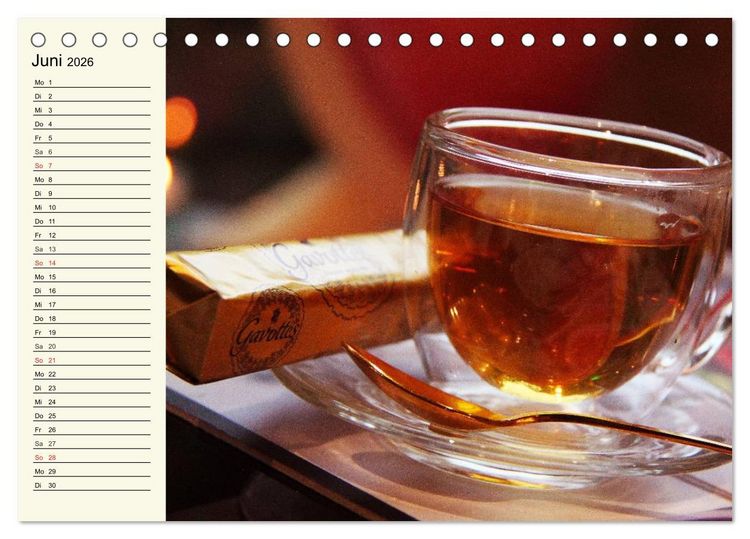 Produktbild: Es ist Zeit f&uuml;r Tee. Impressionen (Tischkalender 2026 DIN A5 quer), CALVENDO Monatskalender