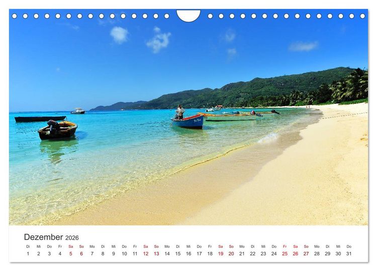 Produktbild: Traumstr&auml;nde der Seychellen (Wandkalender 2026 DIN A4 quer), CALVENDO Monatskalender