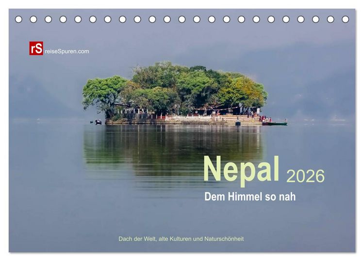 Produktbild: Nepal 2026 - Dem Himmel so nah (Tischkalender 2026 DIN A5 quer), CALVENDO Monatskalender
