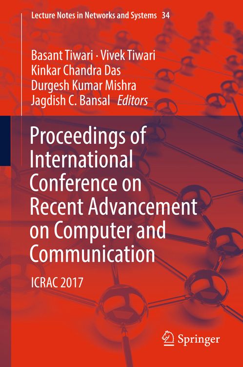 Produktbild: Proceedings of International Conference on Recent Advancement on Computer and Communication