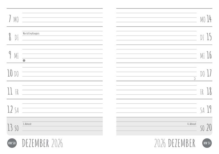 Produktbild: Pferde Kalenderpaket 2027