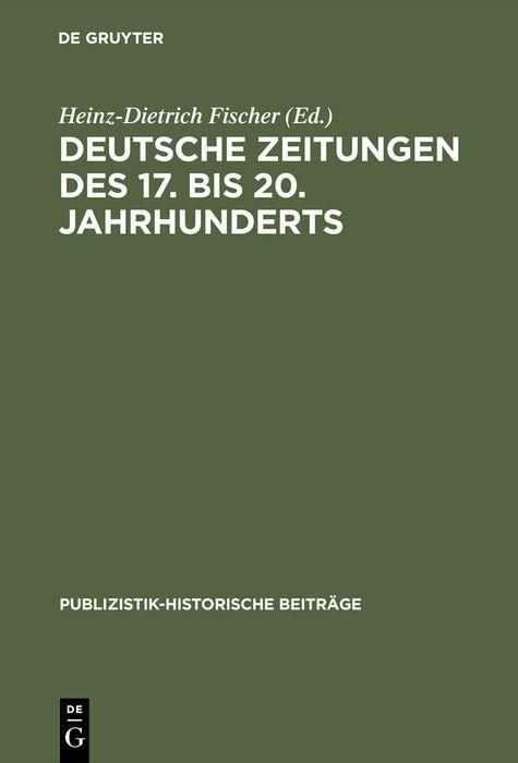 Produktbild: Deutsche Zeitungen des 17. bis 20. Jahrhunderts
