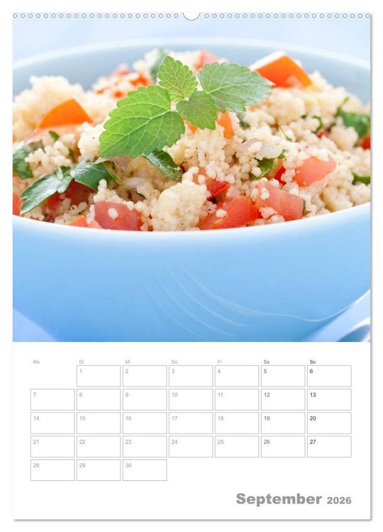 Produktbild: Vegetarisch durch das Jahr / Planer (Wandkalender 2026 DIN A2 hoch), CALVENDO Monatskalender