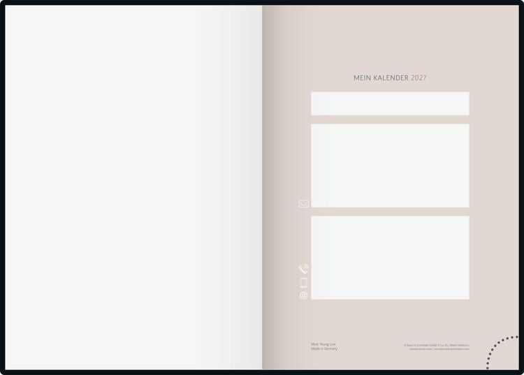 Produktbild: rido/id&eacute; 7021507017 Buchkalender Premium Young Line 2027 "Greeny" A5, Papier