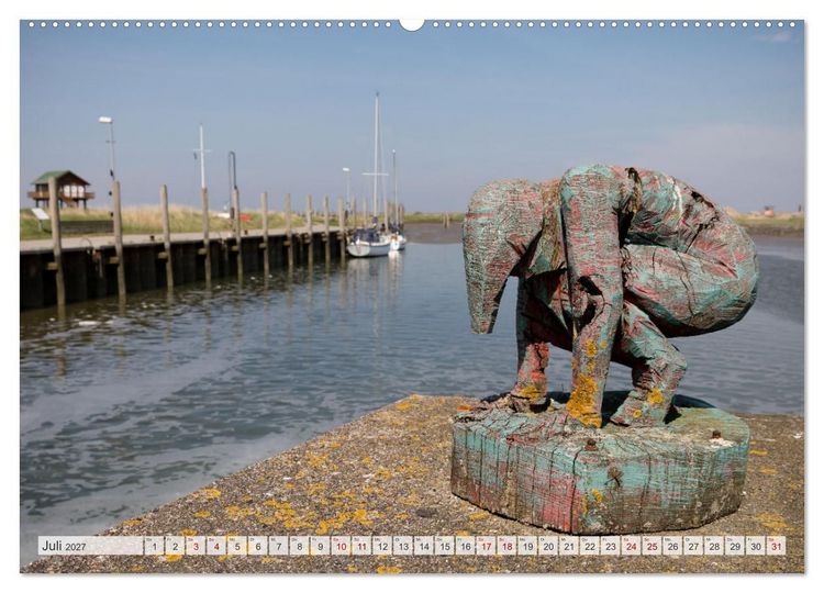 Produktbild: Wundersch&ouml;ne Hallig Hooge (Wandkalender 2027 DIN A2 quer), CALVENDO Monatskalender
