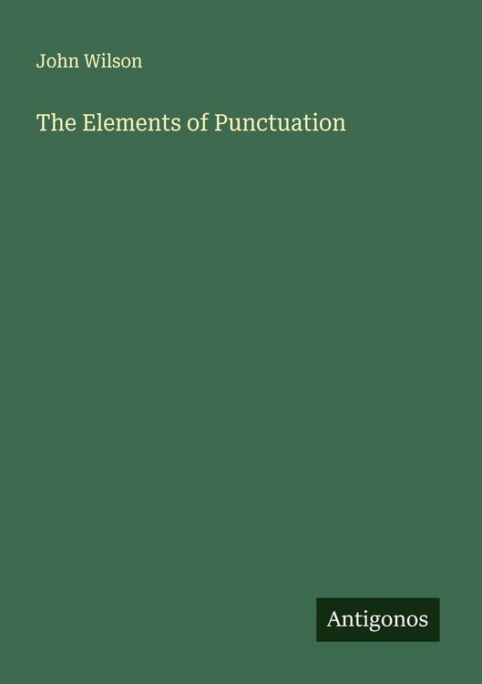 Produktbild: The Elements of Punctuation