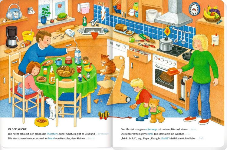 Produktbild: Bilder suchen - W&ouml;rter finden: Bei uns zu Hause (Buchbonus)