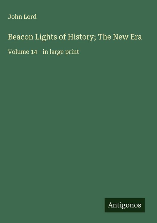 Produktbild: Beacon Lights of History; The New Era