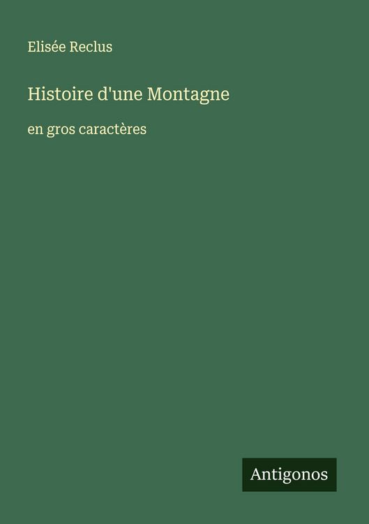 Produktbild: Histoire d'une Montagne