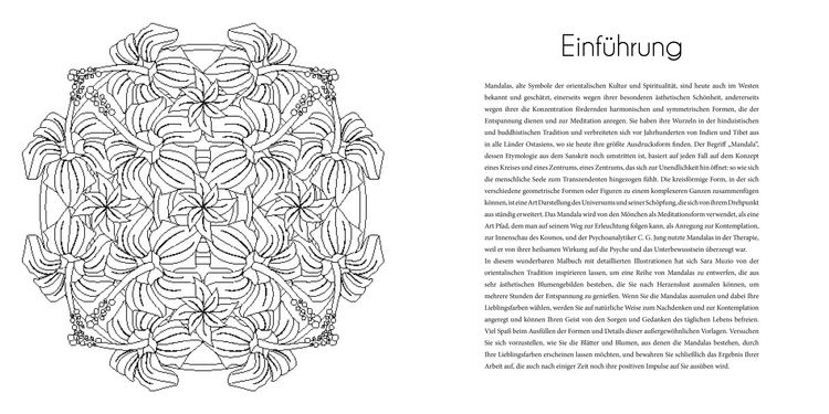 Produktbild: Blumen-Mandalas (Ausmalbuch zur kreativen Stressbew&auml;ltigung)