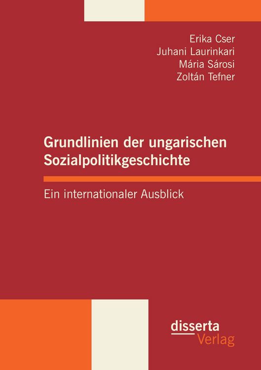 Produktbild: Grundlinien der ungarischen Sozialpolitikgeschichte