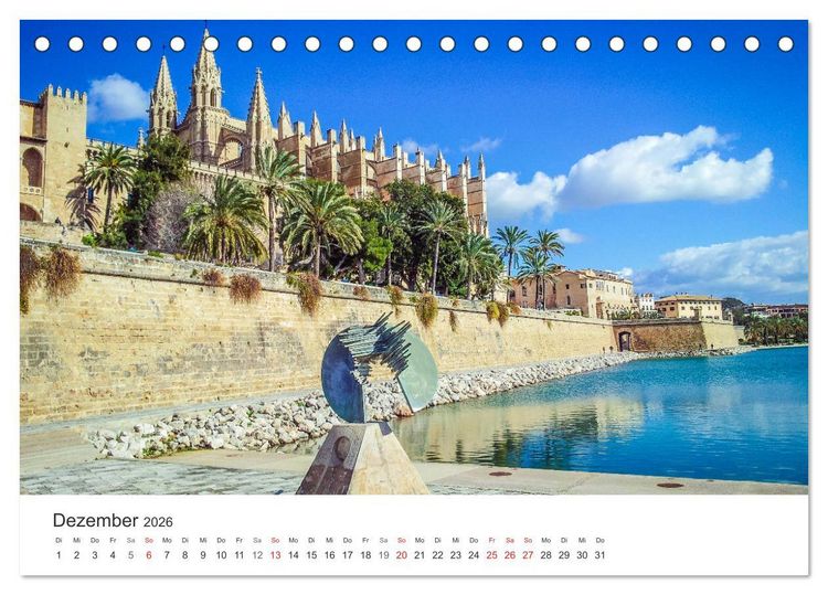 Produktbild: Mallorca, Mallorca (Tischkalender 2026 DIN A5 quer), CALVENDO Monatskalender