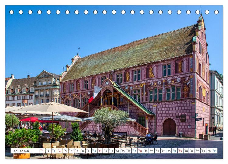 Produktbild: Mulhouse - Das s&uuml;dliche Tor der els&auml;ssischen Weinstra&szlig;e (Tischkalender 2026 DIN A5 quer), CALVENDO Monatskalender