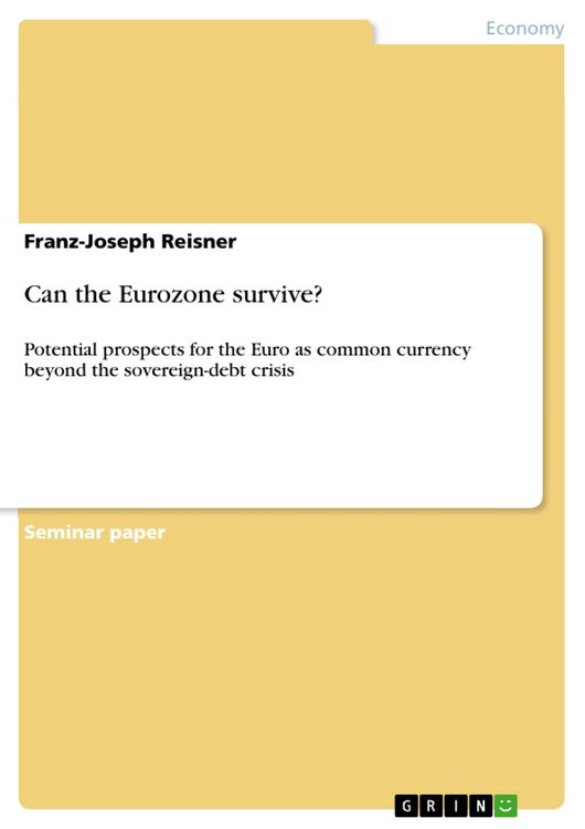 Produktbild: Can the Eurozone survive?