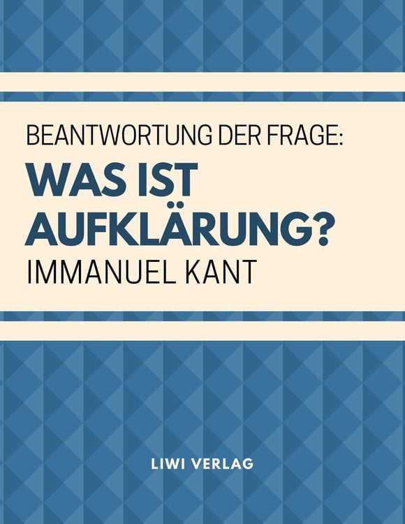 Produktbild: Beantwortung der Frage: Was ist Aufkl&auml;rung?