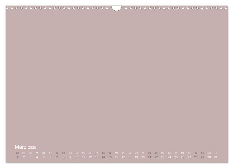 Produktbild: DIY Bastel-Kalender -Erdige Pastell Farben- Zum Selbstgestalten (Wandkalender 2026 DIN A3 quer), CALVENDO Monatskalender