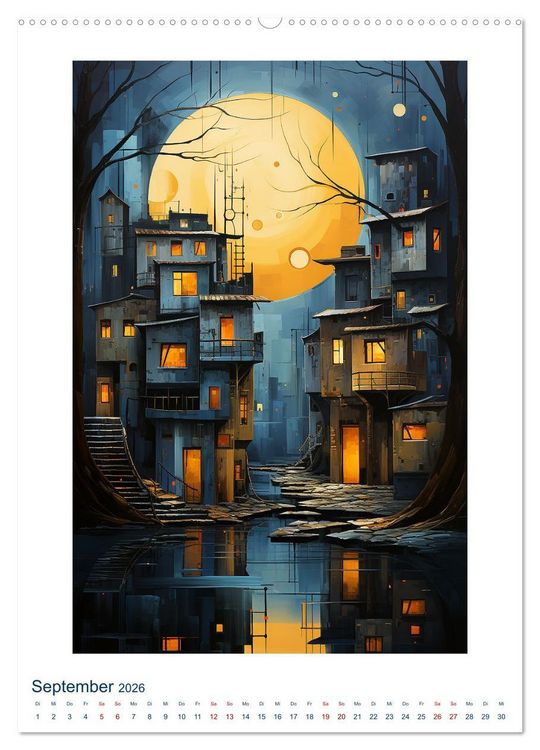 Produktbild: ART DECO City (Wandkalender 2026 DIN A2 hoch), CALVENDO Monatskalender