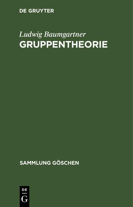 Produktbild: Gruppentheorie