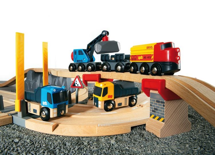 Produktbild: Brio Stra&szlig;en und Schienen Steinverlade Set