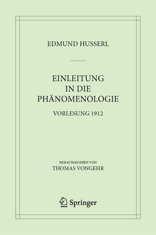 Produktbild: Einleitung in die Ph&auml;nomenologie
