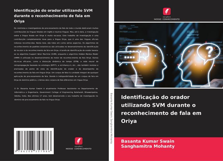 Produktbild: Identifica&ccedil;&atilde;o do orador utilizando SVM durante o reconhecimento de fala em Oriya