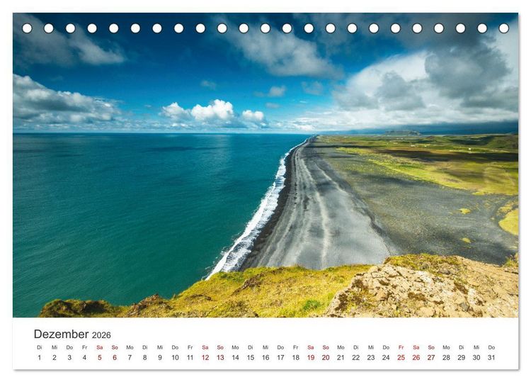 Produktbild: Sommer in Island (Tischkalender 2026 DIN A5 quer), CALVENDO Monatskalender
