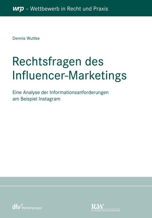 Produktbild: Rechtsfragen des Influencer-Marketings